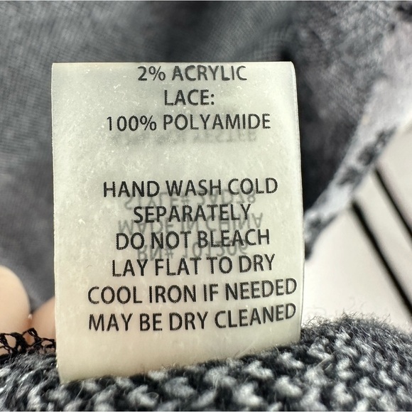 Soft Surroundings Womens Lace Ruana Cardigan Size M Angora Blend Open Sweater - Picture 9 of 12